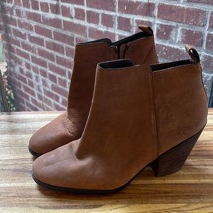 Cole Haan brown suede leather heeled booties - 11